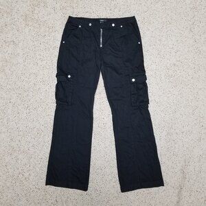 Forever 21 Black Low Rise Cargo Pants